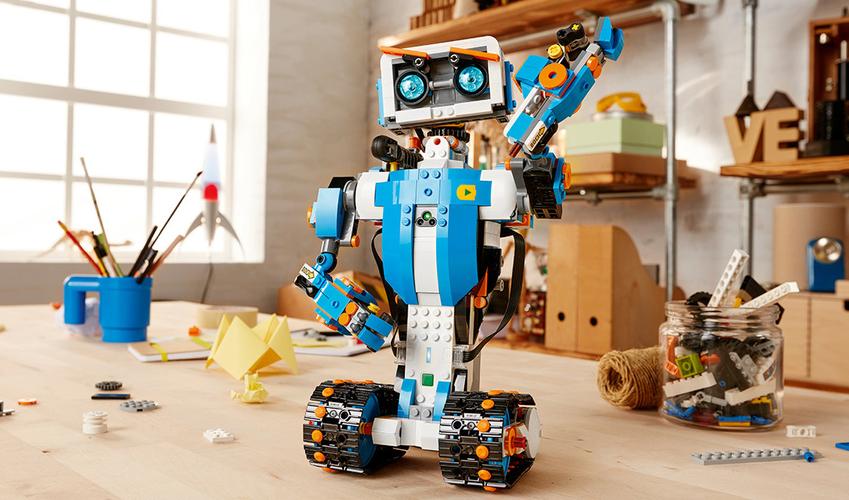 小孩都爱玩的乐高拼装机器人智能拼装机器人图片